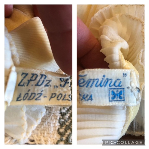 Vintage Femina Z.P.Dz Polska robe with frills - Picture 11 of 12